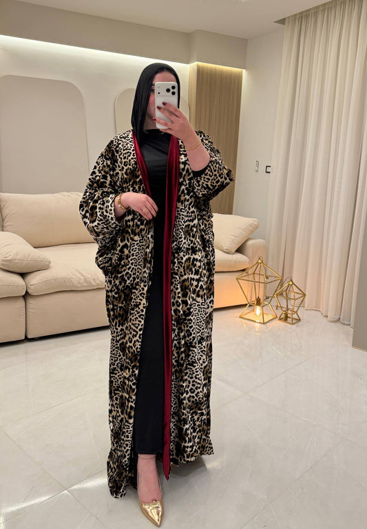 🐆 Tiger Double-Face Abaya