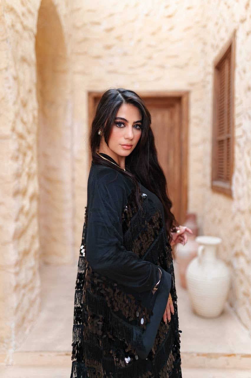 Midnight Sequin Abaya