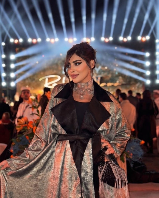 Lumière Silver Drape Coat✨