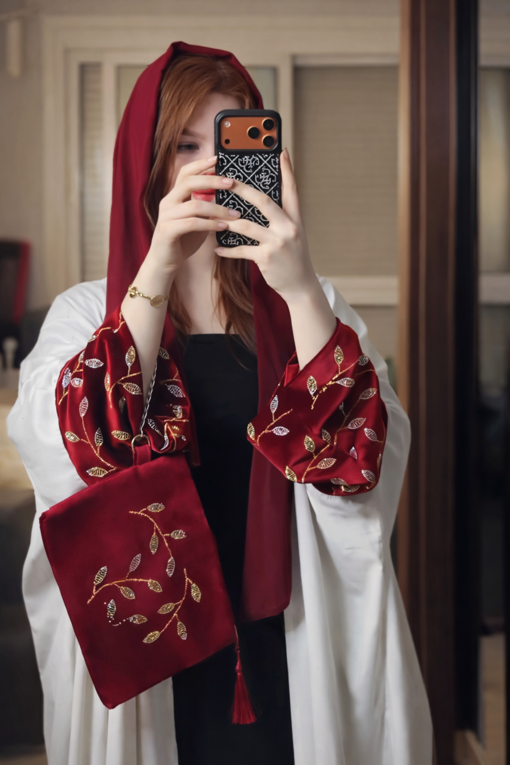 Ruby Velvet Kaftan Set ❤️