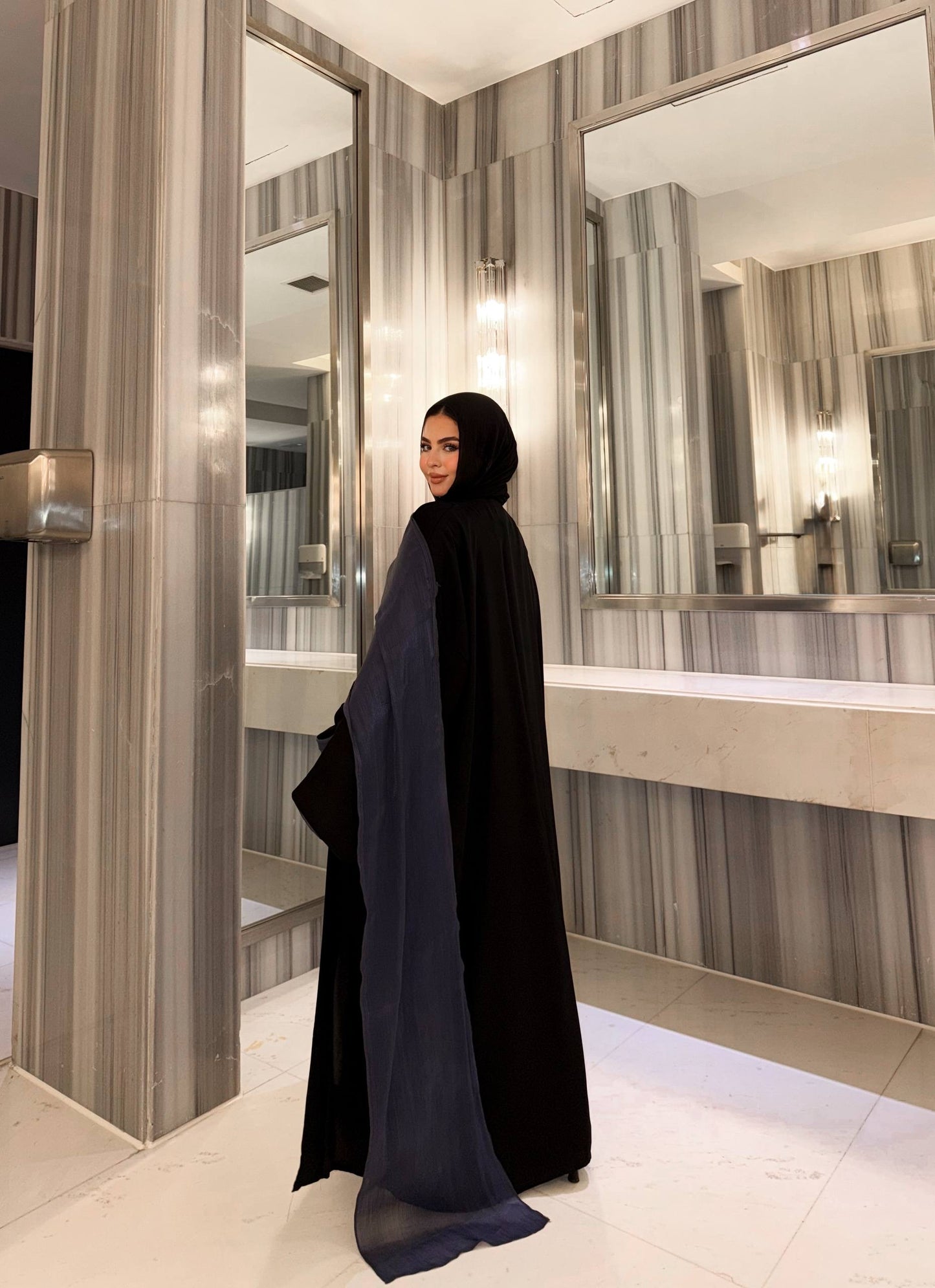 💙Blue Drape Abaya