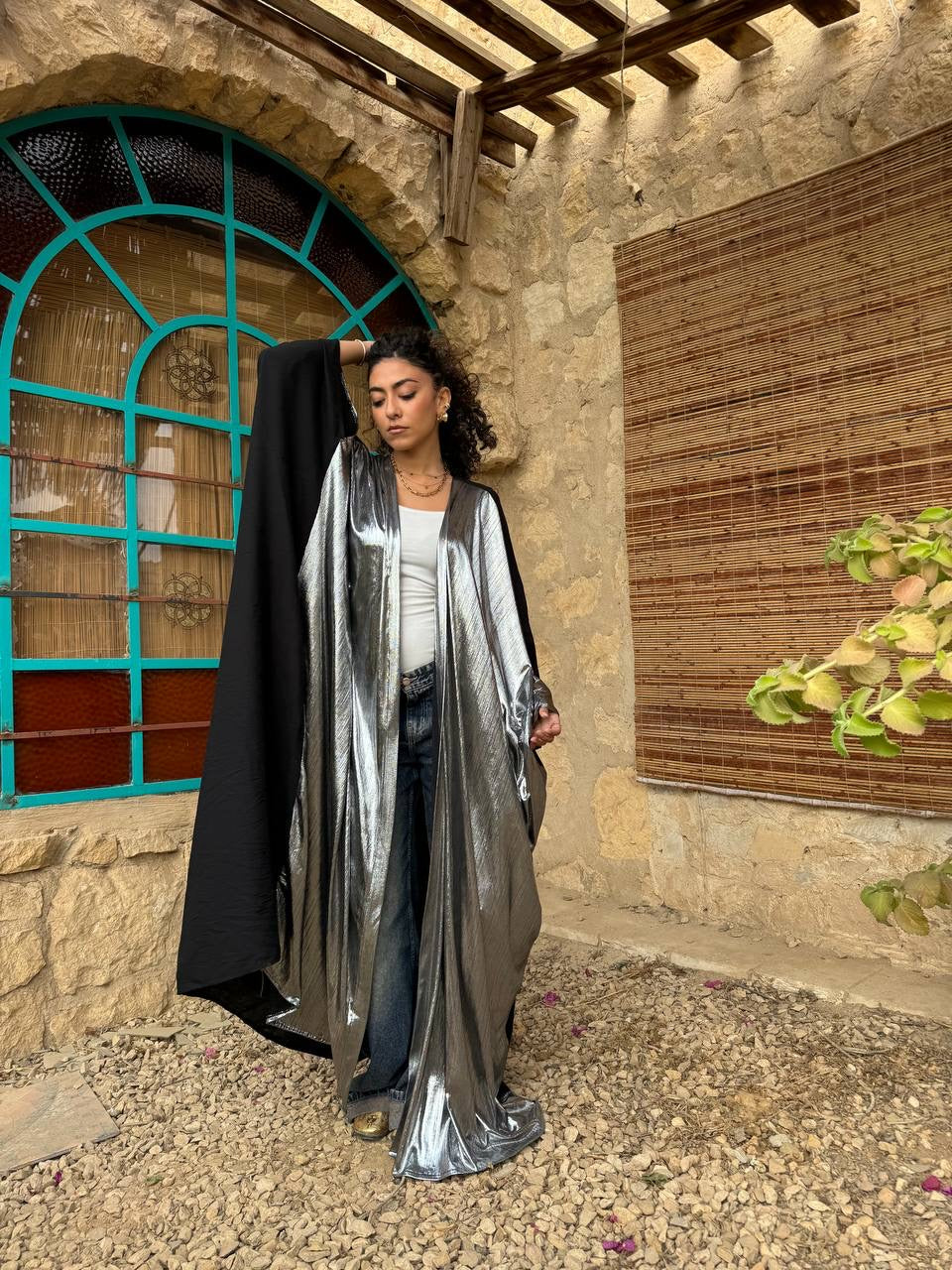 Luna Metallic Abaya