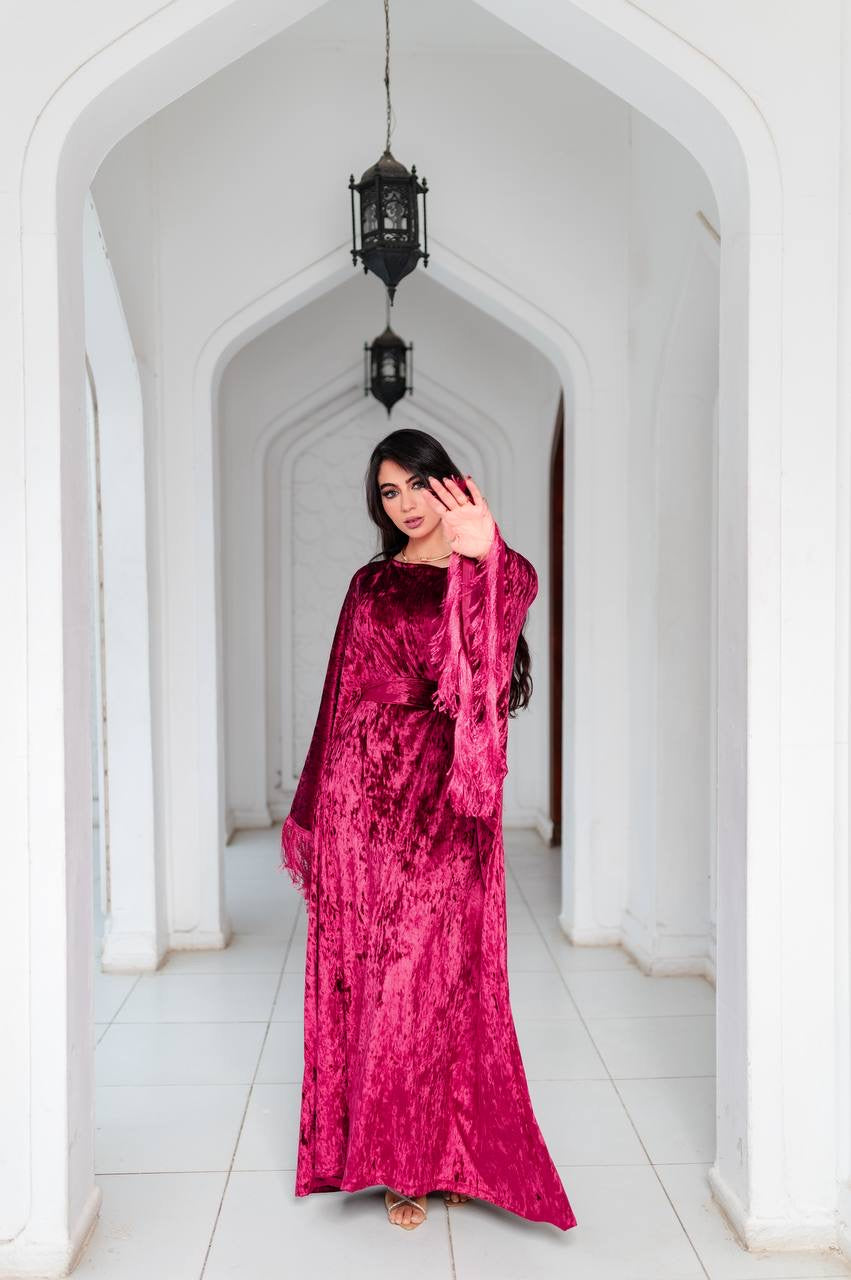 Velvet Fringe Kaftan
