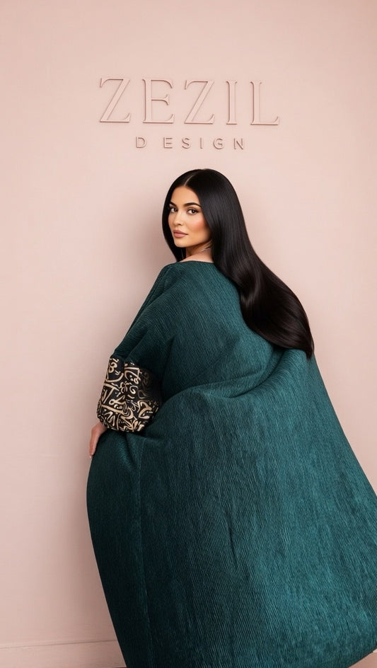 Emerald Aura Cardigan Abaya
