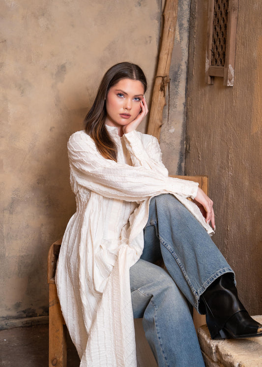 Zezil Pleated Flow Dress