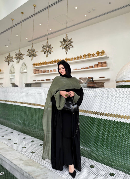 Olive Drape Abaya🫒