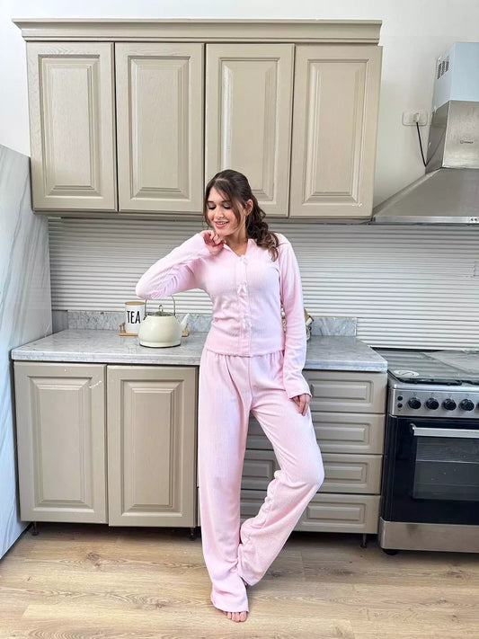 Ribbed Cozy Pajama Set