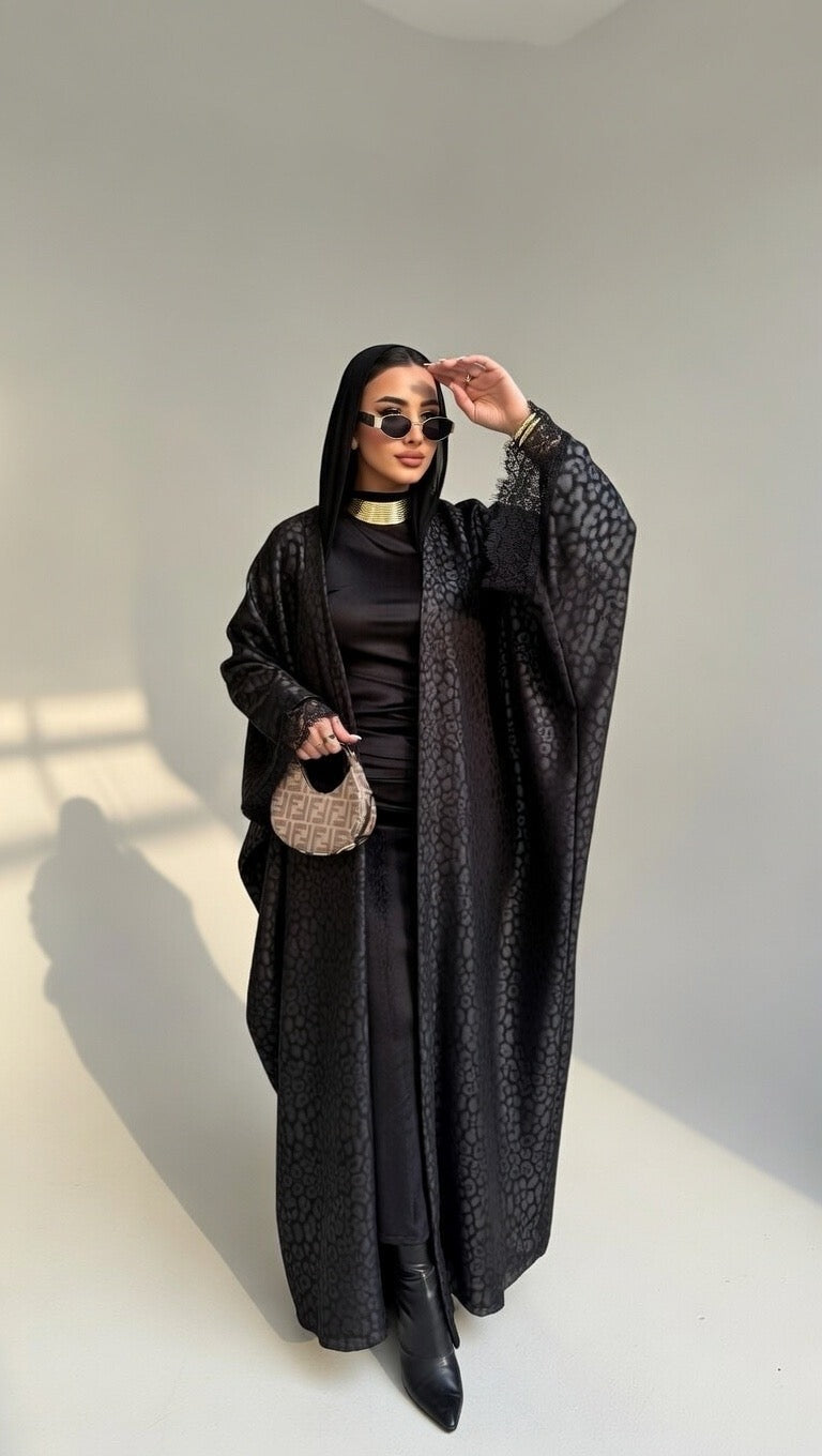 Midnight Aura Luxury Abaya🖤✨