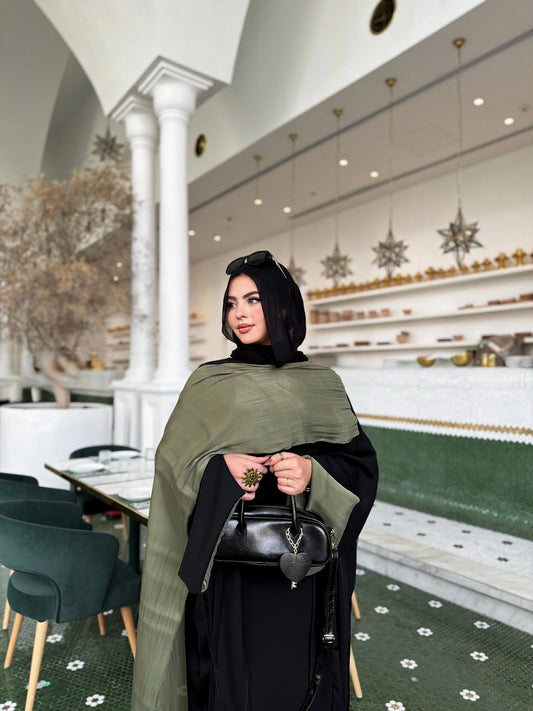 Olive Drape Abaya🫒
