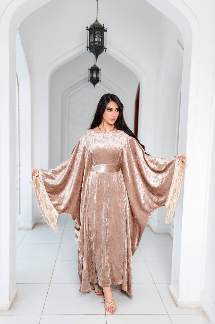 Velvet Fringe Kaftan