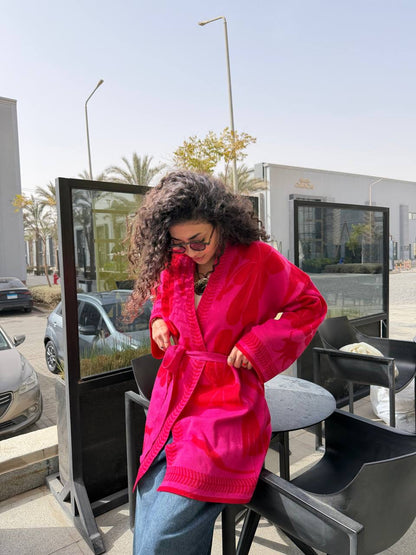 Floral Belted Knit Cardigan✨