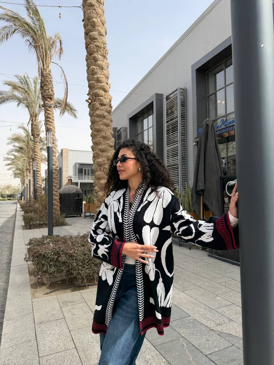 Floral Knit Chic Cardigan✨