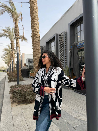 Floral Knit Chic Cardigan✨