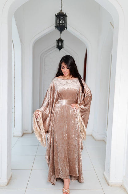 Velvet Fringe Kaftan