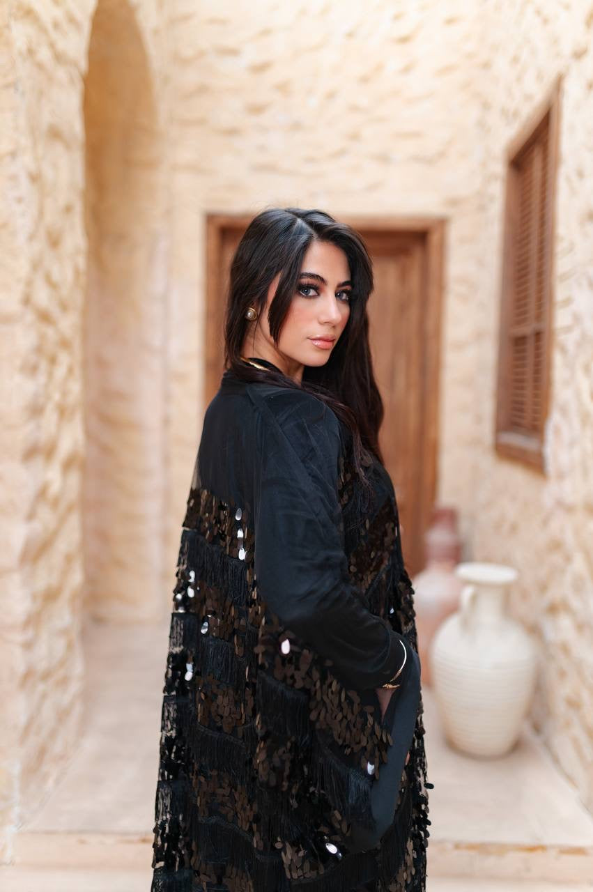 Midnight Sequin Abaya