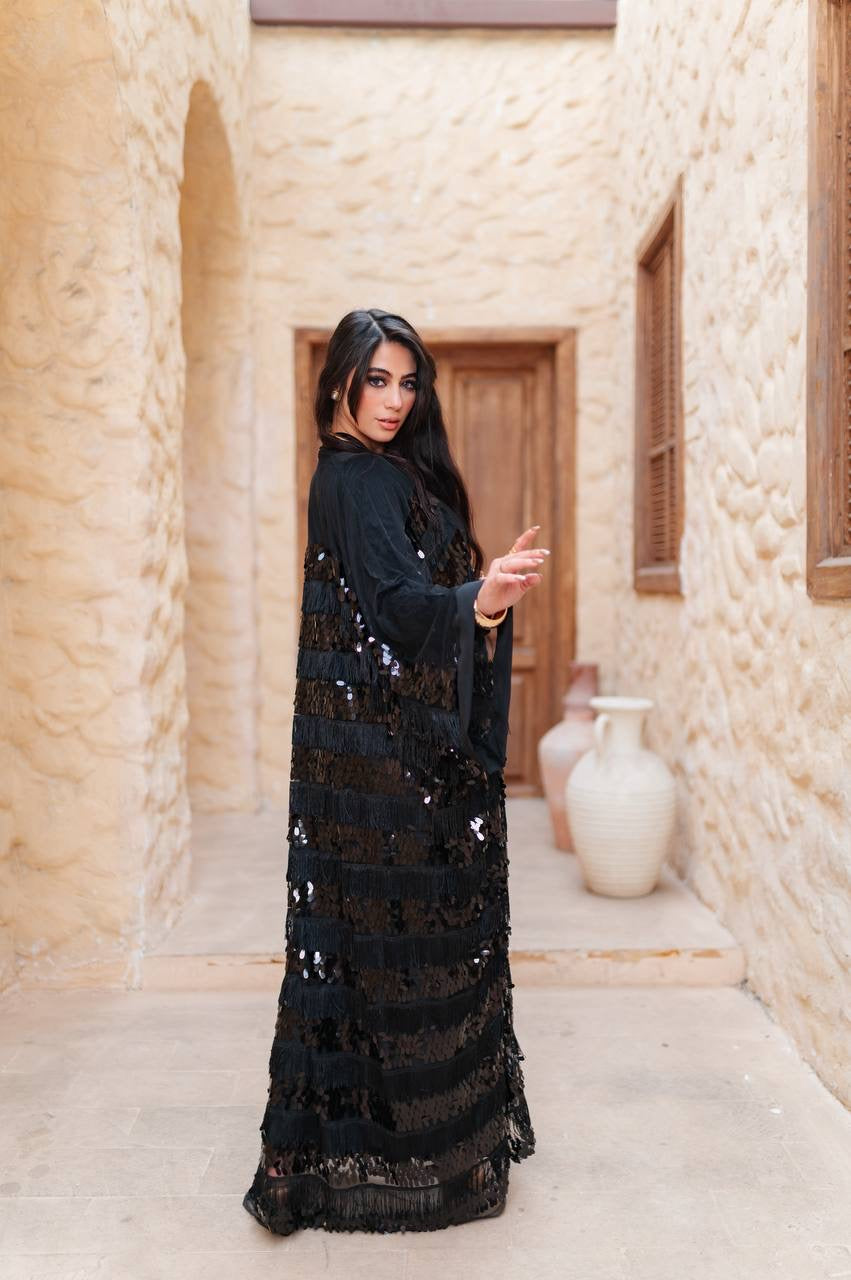 Midnight Sequin Abaya