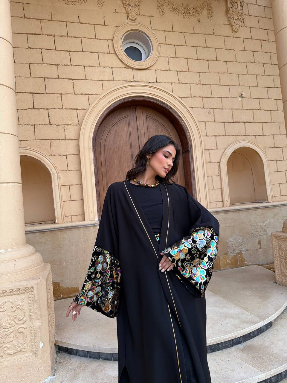 Midnight Indian kaftan🖤✨