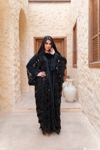 Midnight Sequin Abaya