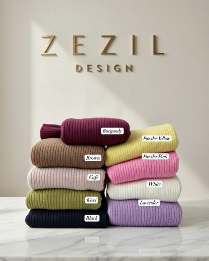 Zezil Cozy Scarf Knit Sweater