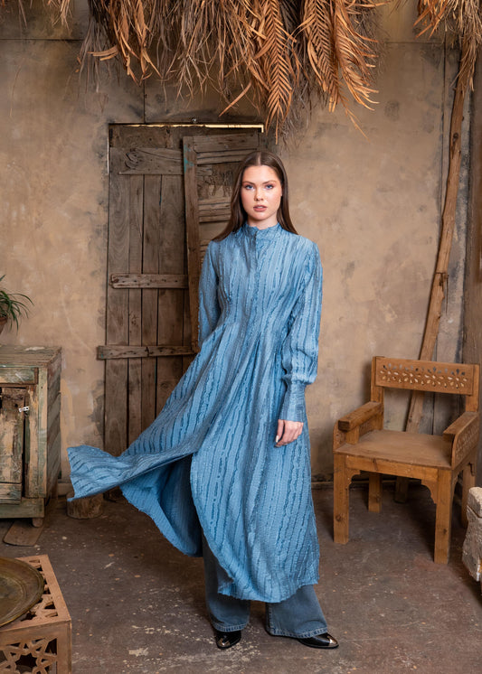 Zezil Pleated Flow Dress