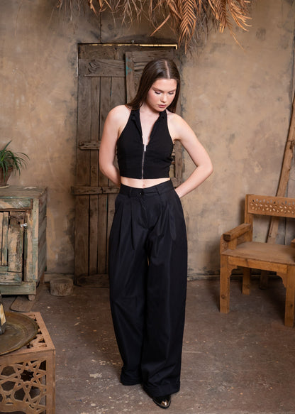 Pleated Wide Leg Trousers✨