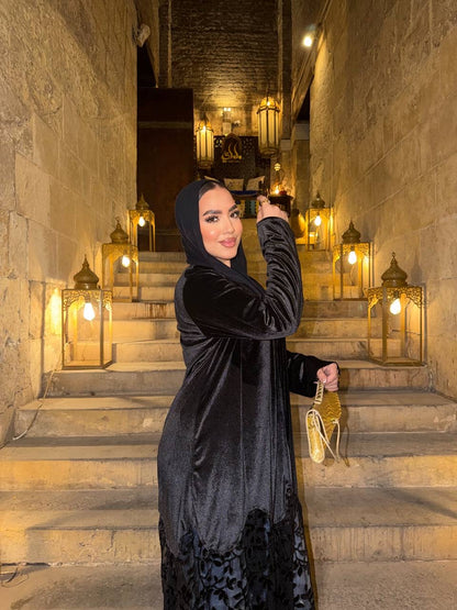 Midnight Lace Abaya