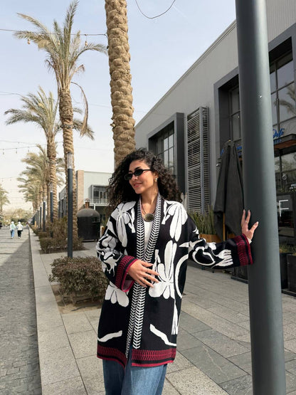 Floral Knit Chic Cardigan✨