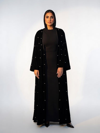 Celeste Pearl Velvet Cardigan✨