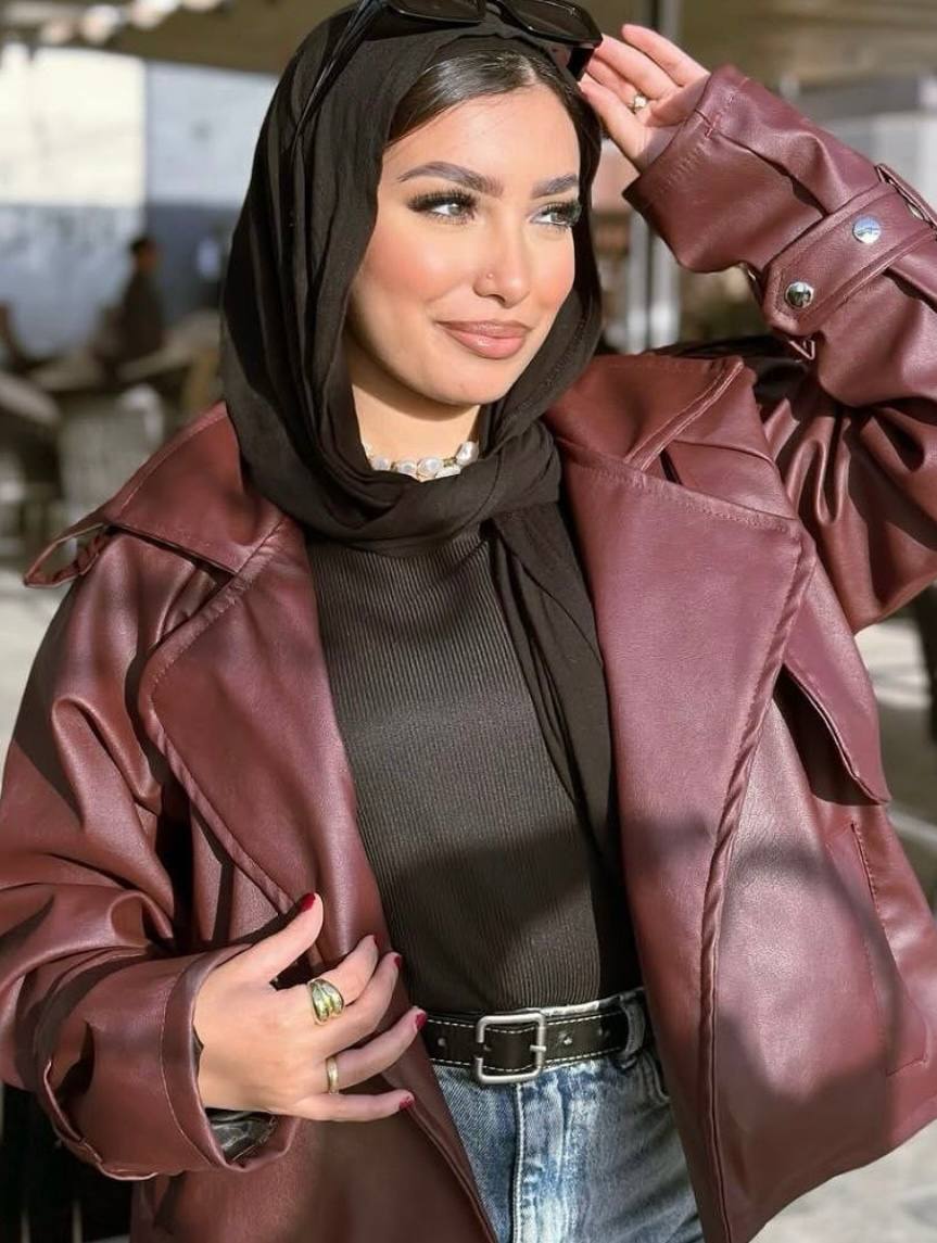 Classic Oversized Leather Jacket