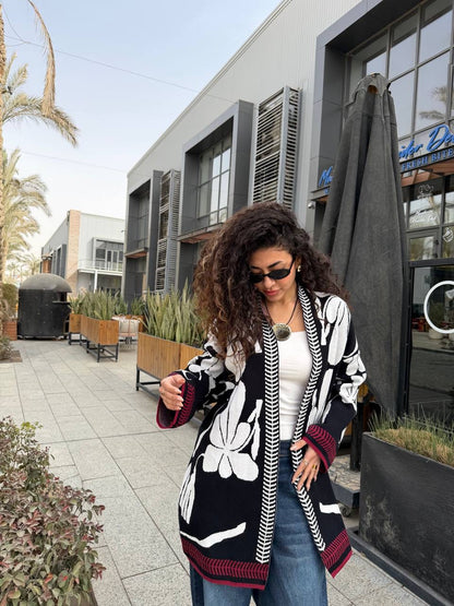 Floral Knit Chic Cardigan✨