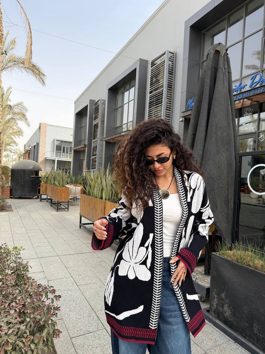 Floral Knit Chic Cardigan✨