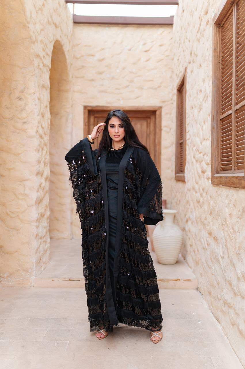 Midnight Sequin Abaya