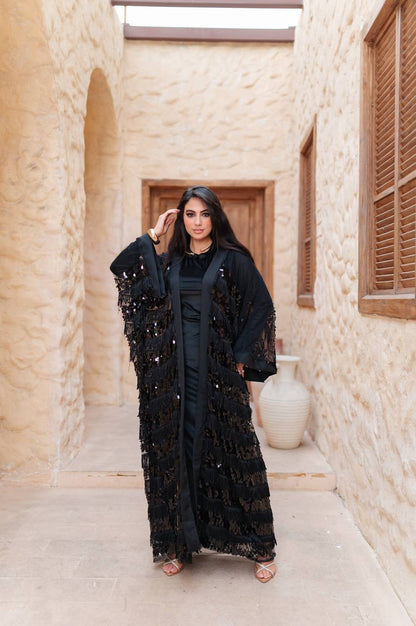 Midnight Sequin Abaya