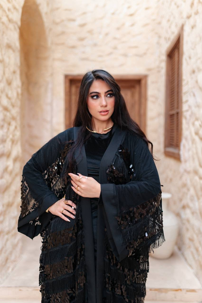 Midnight Sequin Abaya