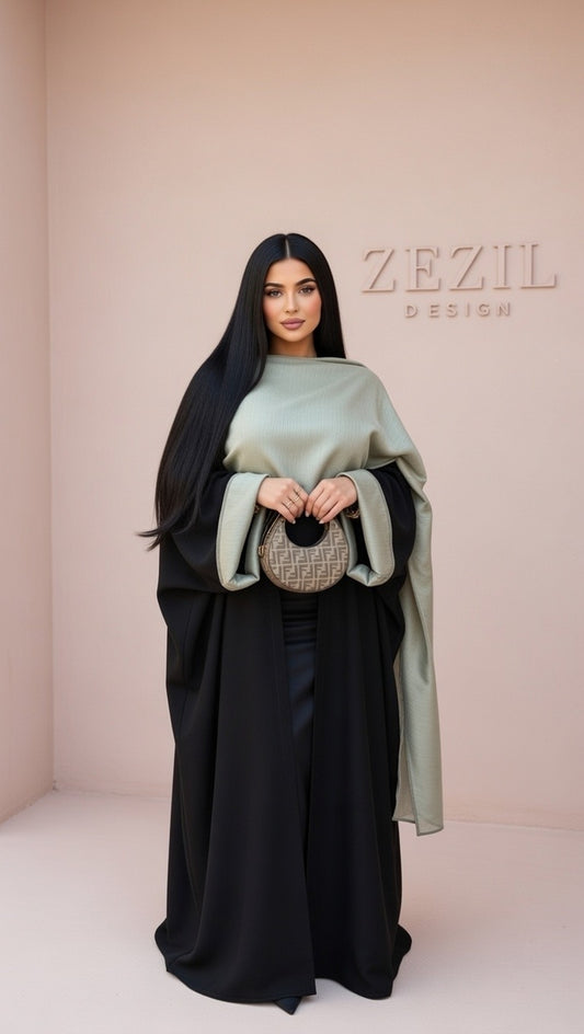 Celeste Sage Cardigan Abaya