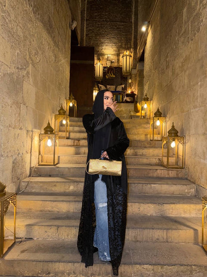 Midnight Lace Abaya