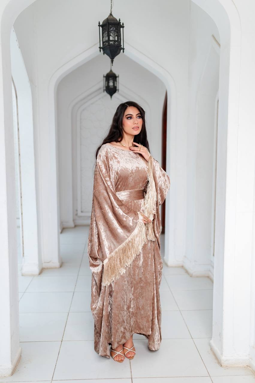 Velvet Fringe Kaftan