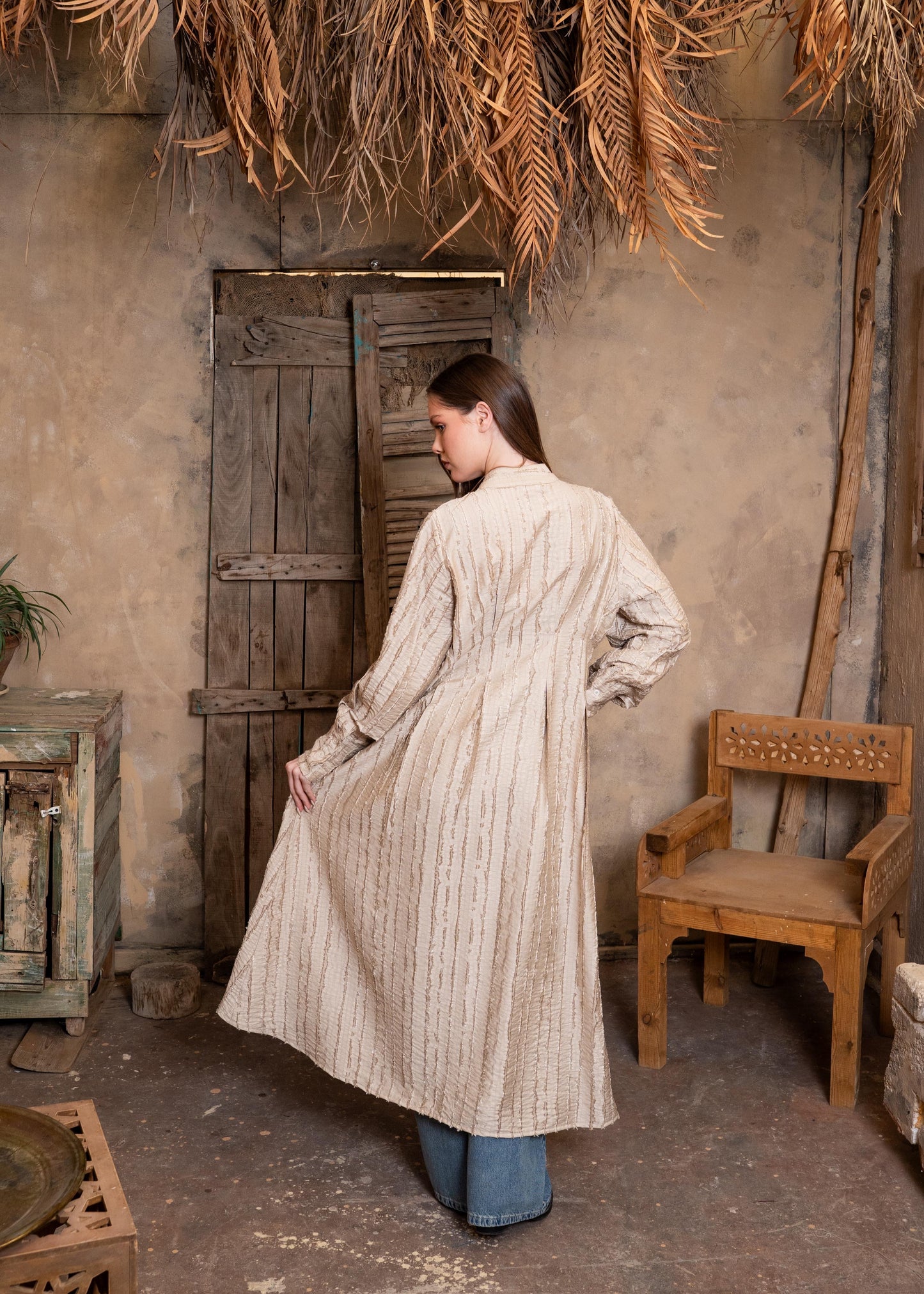 Zezil Pleated Flow Dress