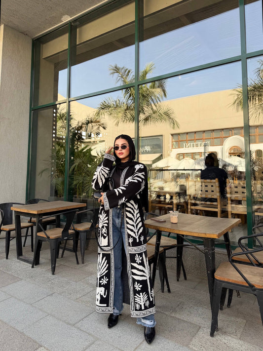 Monochrome Desert Cardigan 🖤🤍