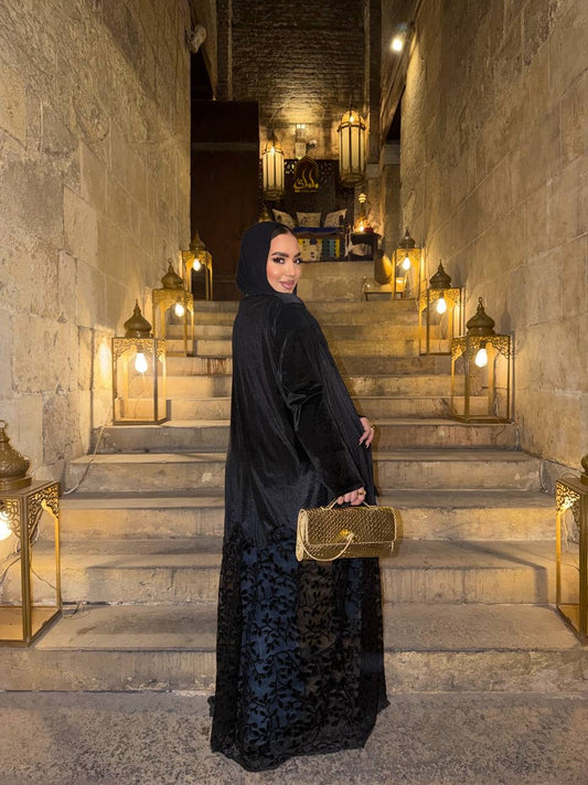 Midnight Lace Abaya