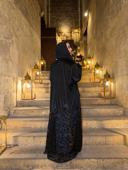 Midnight Lace Abaya