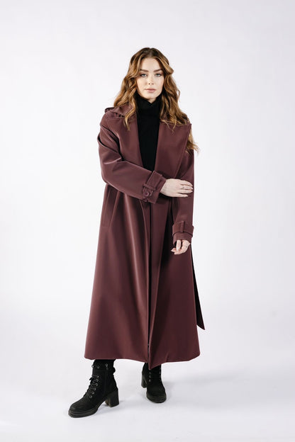 VELORA Belted Coat