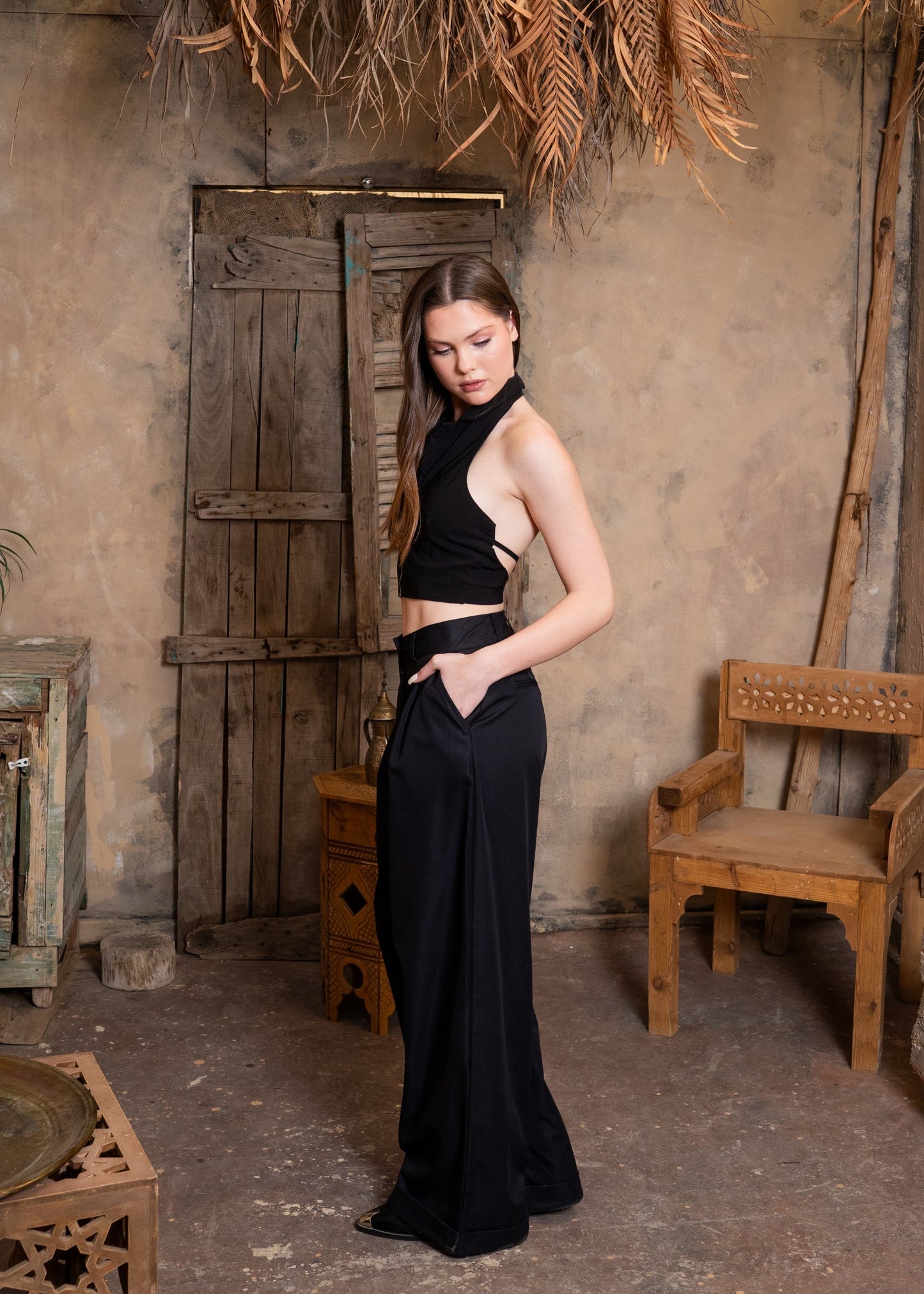 Pleated Wide Leg Trousers✨