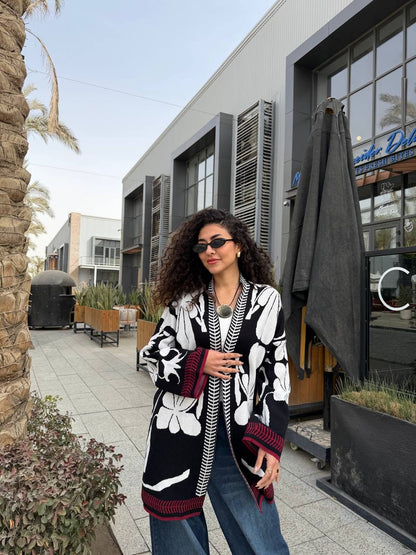 Floral Knit Chic Cardigan✨