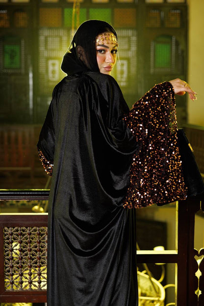 ✨ Velvet Sequin Cardigan Set