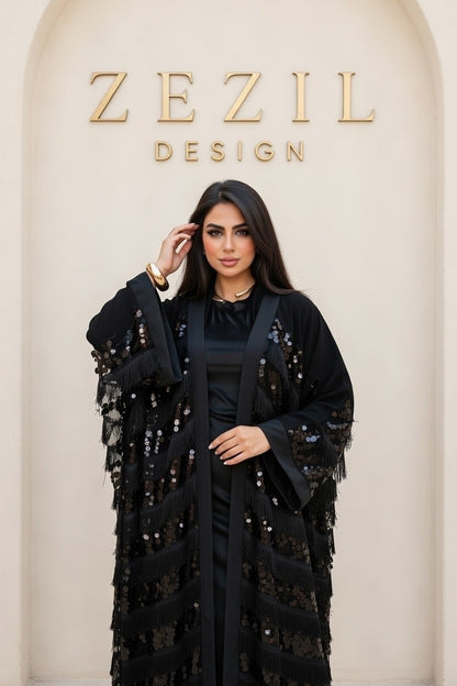Midnight Sequin Abaya