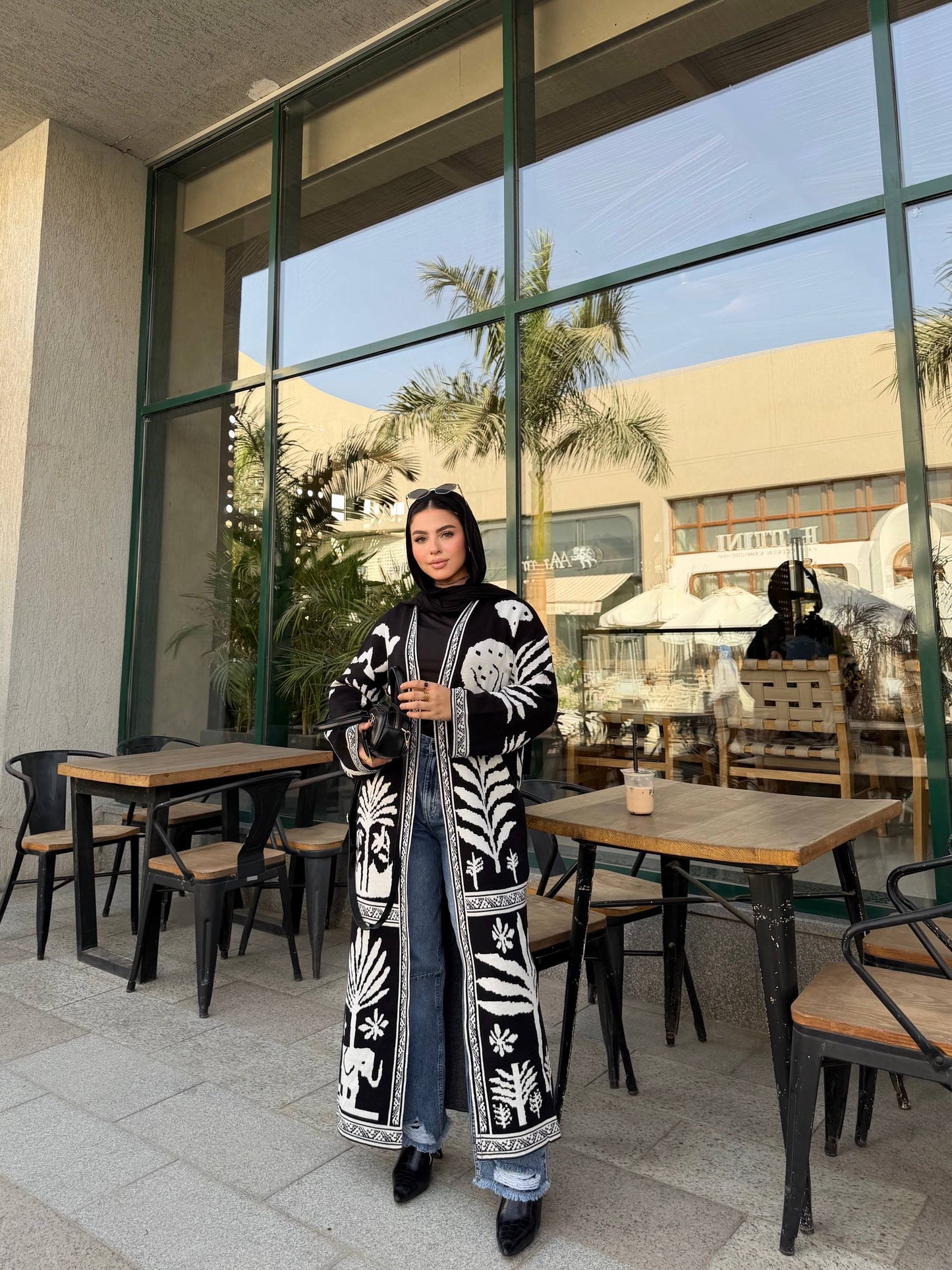 Monochrome Desert Cardigan 🖤🤍