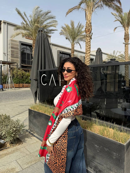 Cherry Wild Double Face Shawl🍒✨