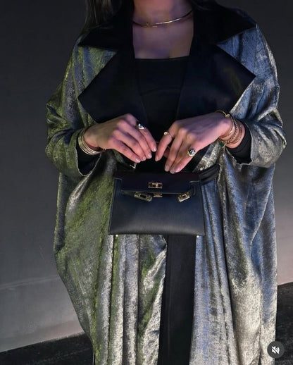 Lumière Silver Drape Coat✨