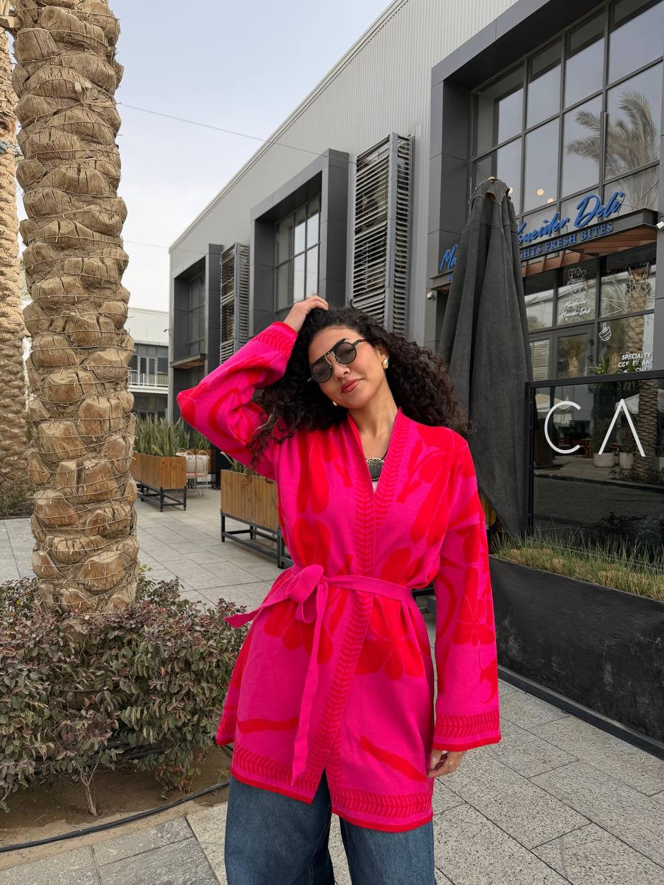 Floral Belted Knit Cardigan✨